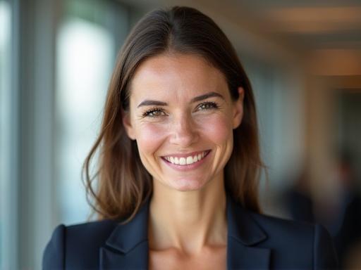 Portrait of a friendly and professional female travel consultant.